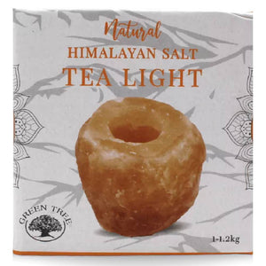 Svečturis Tējas Svecei Himalaju Sāls / Himalayan Salt Candle Holder 1kg-1.2kg