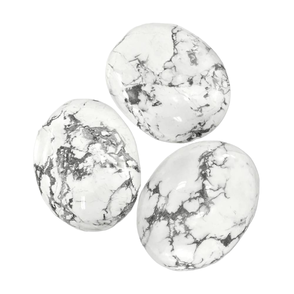 Akmens Hovlīts / Howlite Chakra Stone 35-50mm