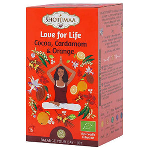 BIO Tēja – Mīlestība uz Dzīvi / Love for Life - Organiskā Kakao, Kardamona un Apelsīnu Uzlējums