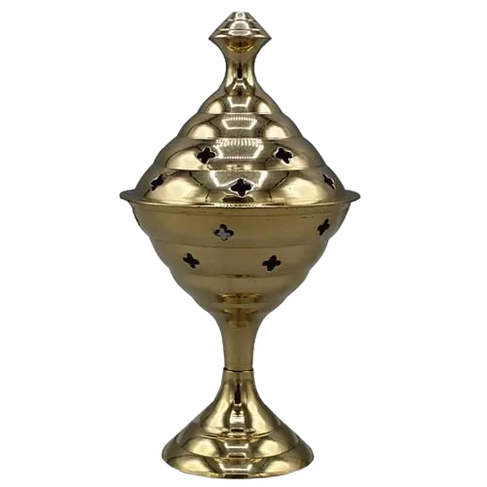 Trauks Sveķu un Augu Kūpināšanai Brass Pyali 15cm