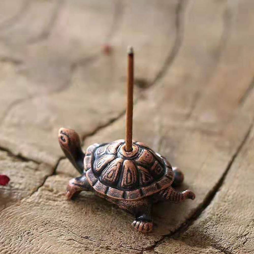 Metāla vīraka turētājs japāņu vīraka kociņiem Turtle Metal Incense Burner 4cm