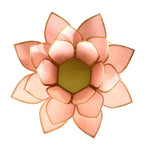 Load image into Gallery viewer, Lotus atmospheric light pastel pink gold trim
