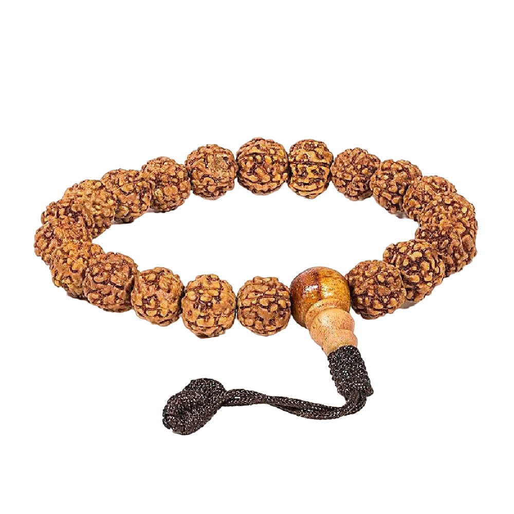 Mala / Rokassprādze Rudraksha 21 bumbiņas 8mm
