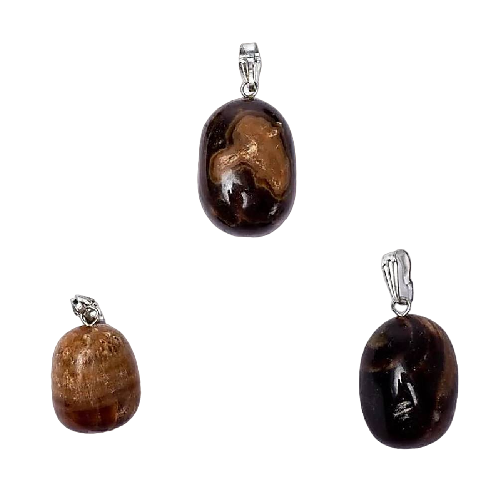 Kulons Pin Drilled Kalcīts / Medus vai Dzintara Kalcīts / Honey or Amber Calcite 1.5cm - 3cm