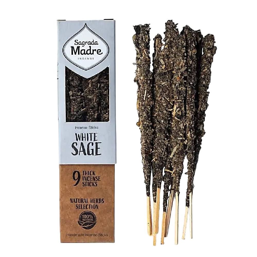 Sagrada Madre Herbal incense White Sage 9 sticks