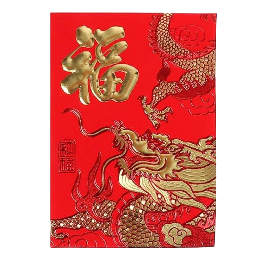 Tradicionālā Ķīniešu Sarkanā Aploksne / Chinese New Year Lucky Red Envelope 11.5x8cm
