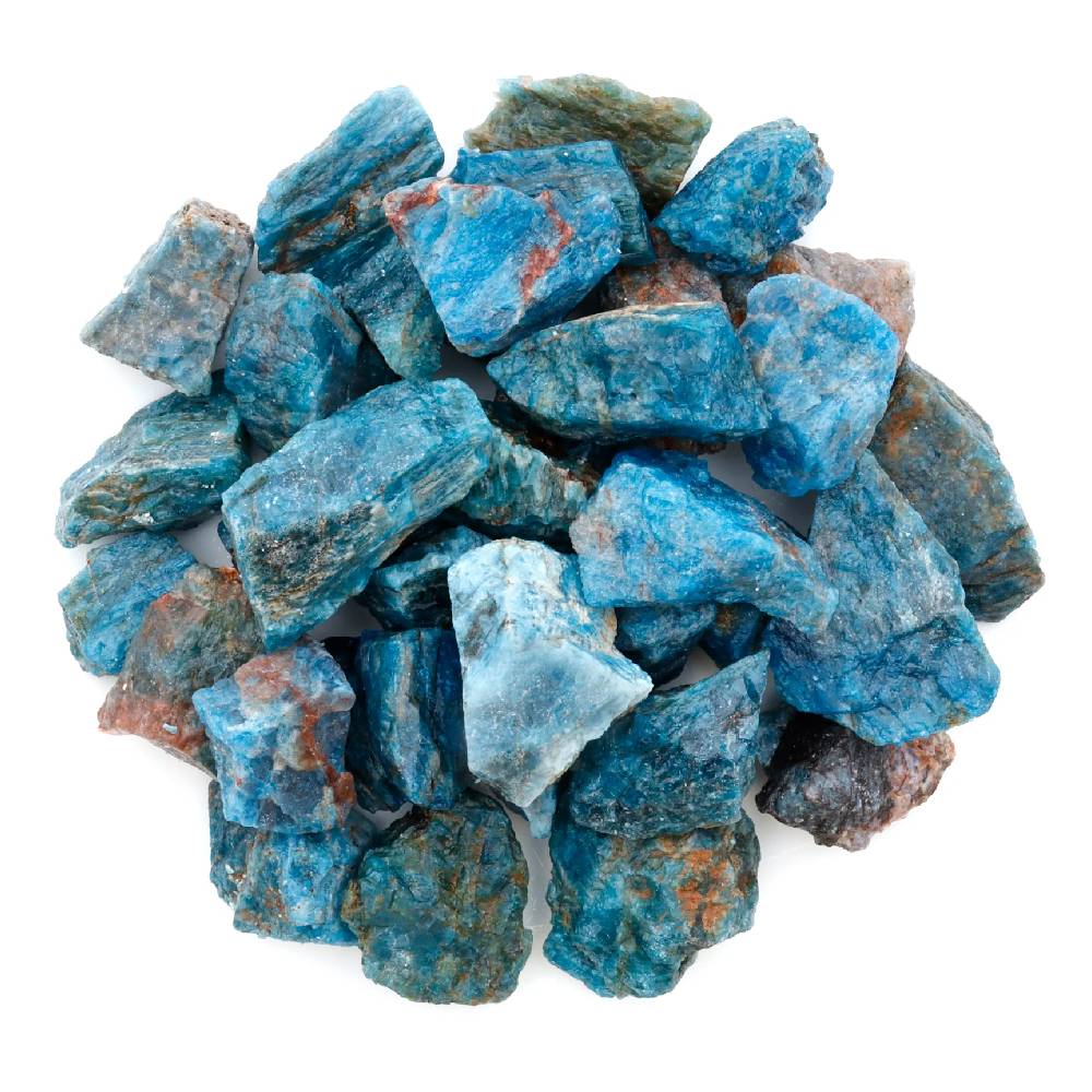 Neapstrādāts Akmens Apatīts / Zilais Apatīts Madagaskara / Blue Apatite