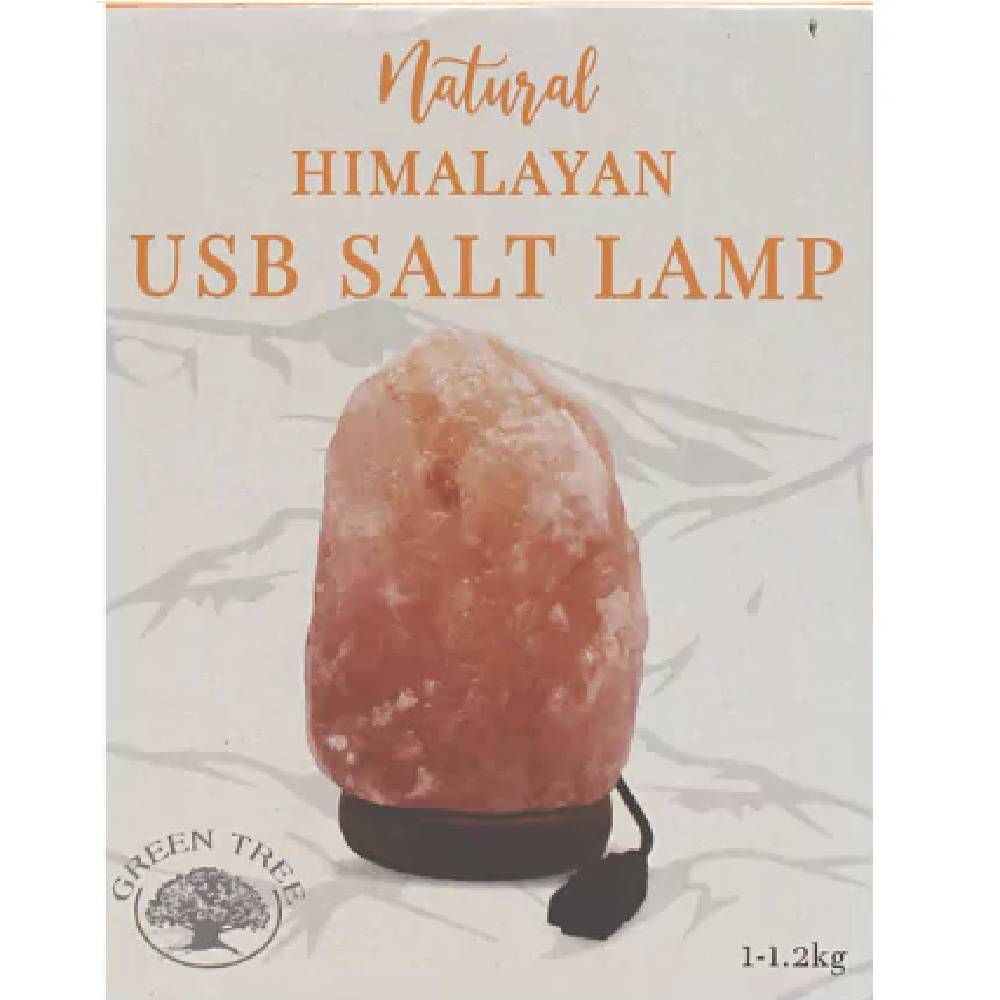 Himalaju Sāls Lampa USB Natural Himalayan Salt Lamp 1-1.5kg