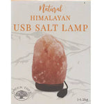 Ielādēt attēlu galerijas skatītājā, Himalaju Sāls Lampa USB Natural Himalayan Salt Lamp 1-1.5kg
