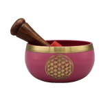 Ielādēt attēlu galerijas skatītājā, Dziedošā Bļoda Pink Flower of Life Ø9cm
