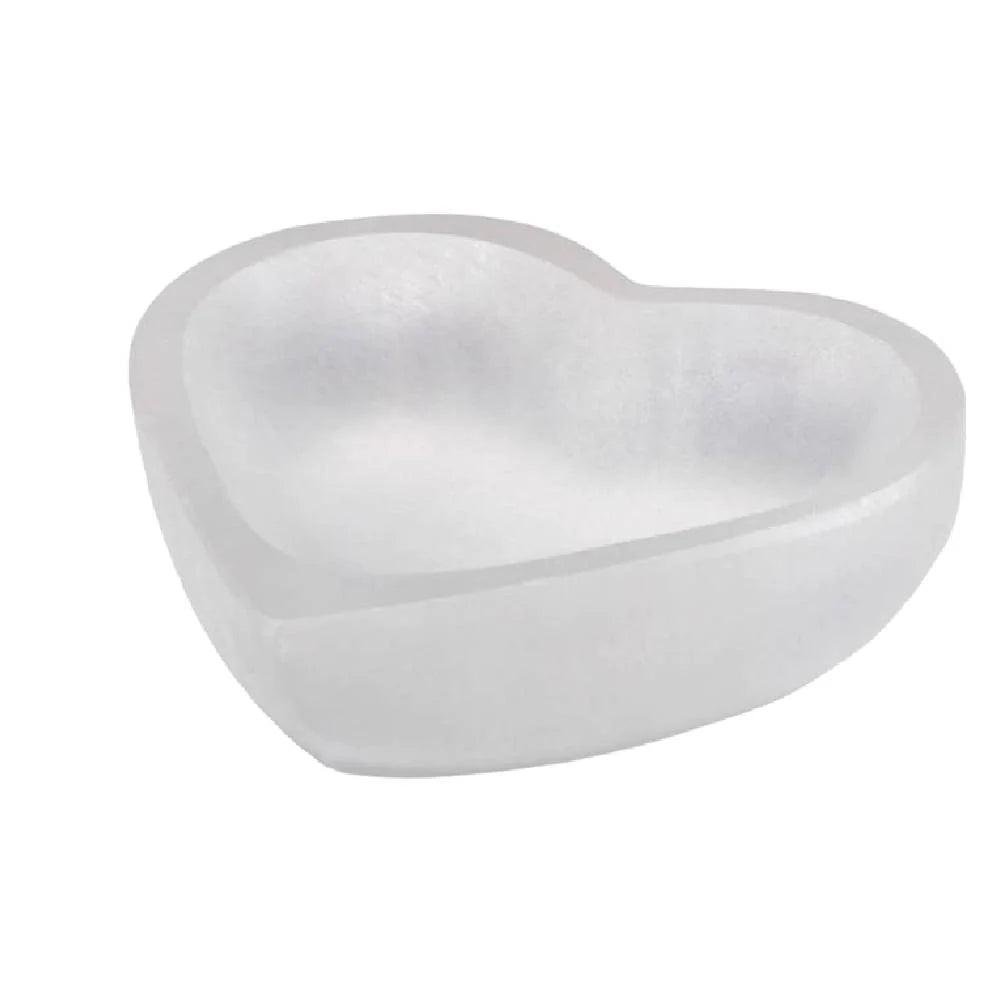 Akmens Selenīts / Selenite Heart Bowl 10cm