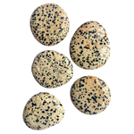 Ielādēt attēlu galerijas skatītājā, Akmens Jašma / Dalmāciešu Jašma Meksika / Dalmation Jasper Chakra Stone 50-70mm
