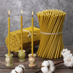 Load image into Gallery viewer, Beeswax Church Candles Honey N60 - 80 minutes,  6.6x205mm
