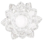 Load image into Gallery viewer, Lotus candle holder crystal 11x5.5cm 
