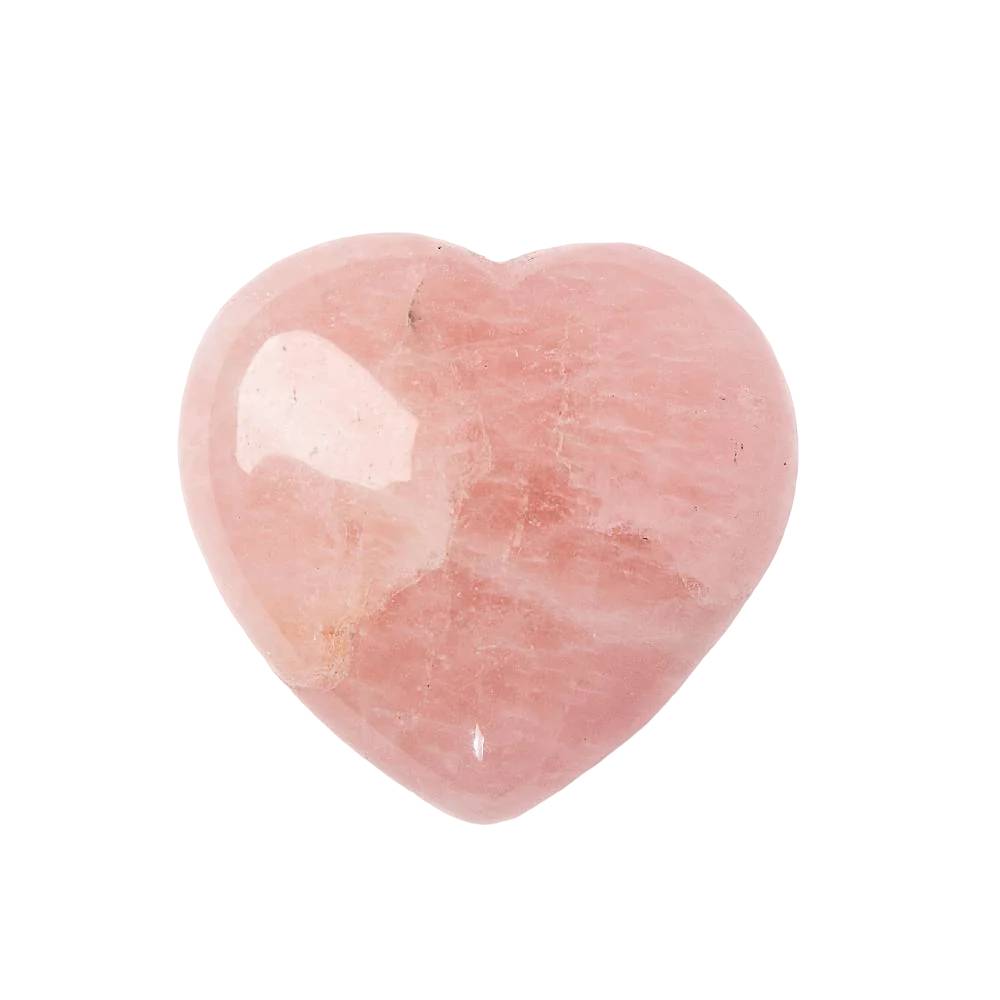 Akmens Rozā Kvarcs / Rose Quartz Heart 50-55mm