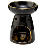 Загрузить изображение в средство просмотра галереи, Aroma Lampa Keramika Golden Tree Black 11.5cm
