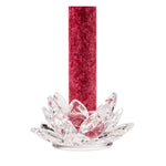 Load image into Gallery viewer, Lotus candle holder crystal S 3x8cm
