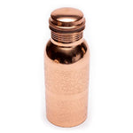Load image into Gallery viewer, Copper bottle floral design etched 500ml
