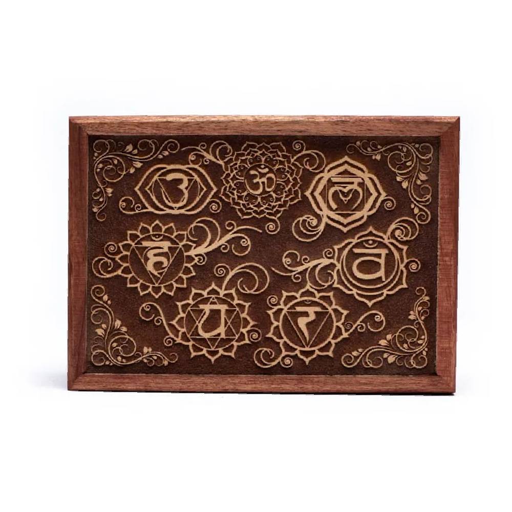 Tarot box 7 chakras engraved
