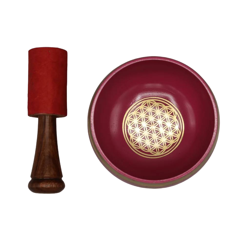 Dziedošā Bļoda Pink Flower of Life Ø9cm