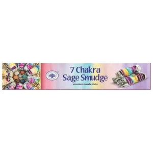 Smaržkociņi 7 Chakra Sage Smudge Premium Masala Sticks 15gr