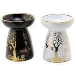 Загрузить изображение в средство просмотра галереи, Aroma Lampa Keramika Golden Tree Black 11.5cm

