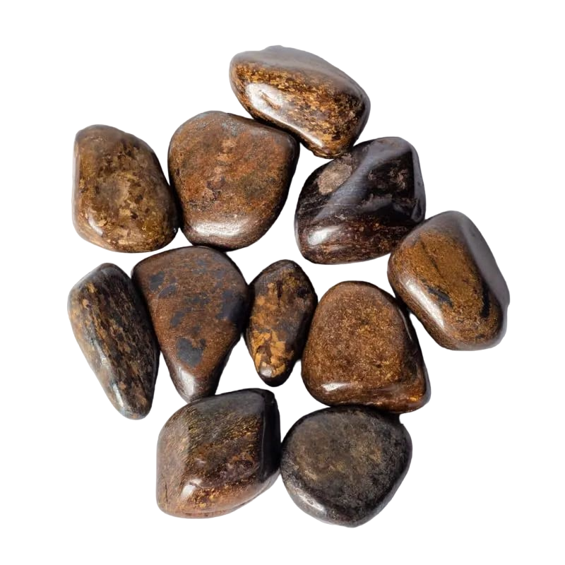 Bronzite tumbled stones