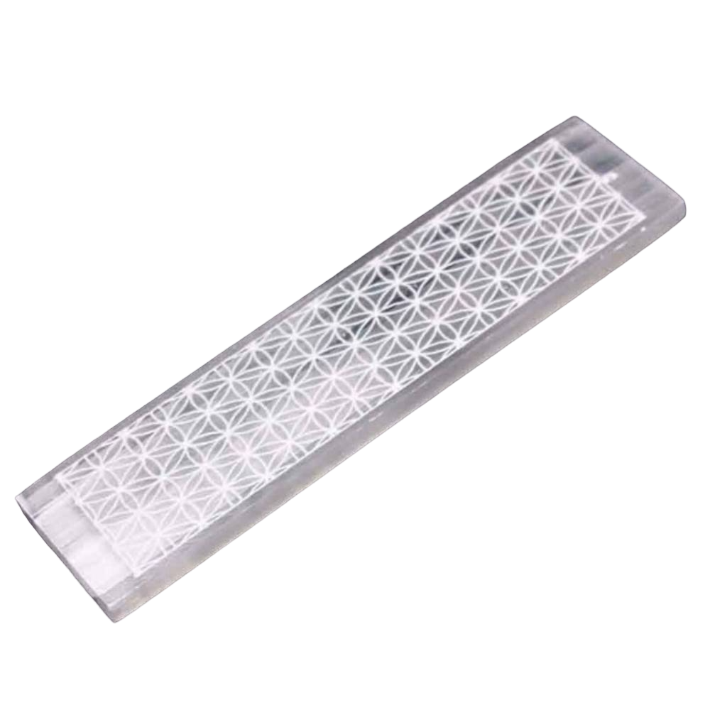 Akmens Selenīts / Selenite Base Flower of Life 15-15.5cm