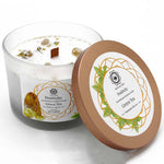 Load image into Gallery viewer, Green Tea and Citrine Gemstone Candle - Positivity
