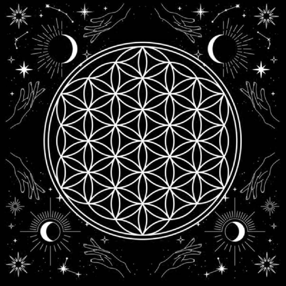 Galdauts Flower of Life White / Dzīvības Zieds 60x60cm