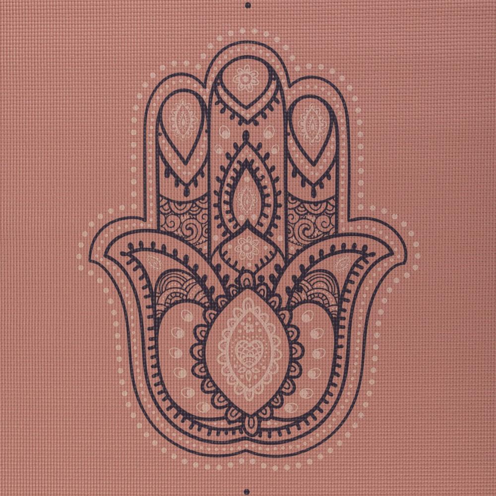 Leela Collection "HAMSA HAND" Yoga Mat / Jogas Paklājiņš LEELA COLLECTION 183x60cm / 4.5mm