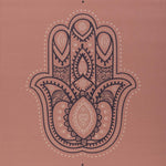 Ielādēt attēlu galerijas skatītājā, Leela Collection &quot;HAMSA HAND&quot; Yoga Mat / Jogas Paklājiņš LEELA COLLECTION 183x60cm / 4.5mm
