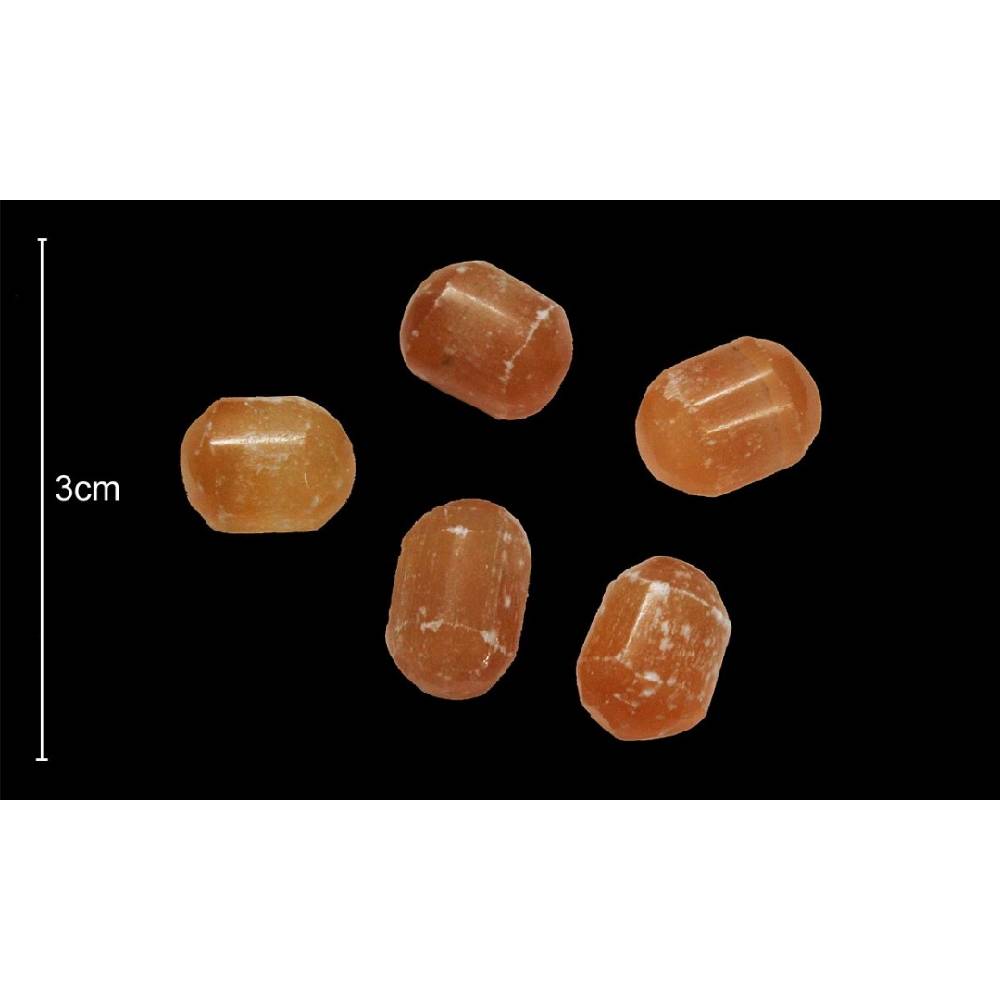 Akmens Selenīts / Oranžais Selenīts / Orange Selenite Tumbled Stones