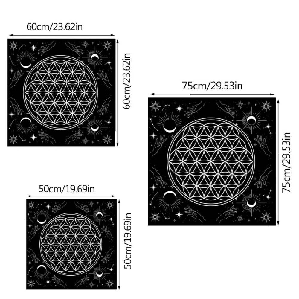 Galdauts Flower of Life White / Dzīvības Zieds 60x60cm