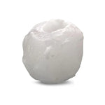 Load image into Gallery viewer, Svečturis Tējas Svecei Himalaju Sāls / Himalayan White Salt Candle Holder 600-800gr
