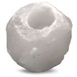 Загрузить изображение в средство просмотра галереи, Svečturis Tējas Svecei Himalaju Sāls / Himalayan White Salt Candle Holder 1kg-1.2kg
