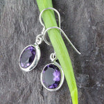 Load image into Gallery viewer, Silver Earrings Amethyst
