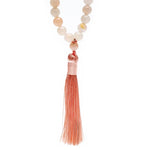Load image into Gallery viewer, Mala Pink Aventurine with tassel 108 beads

