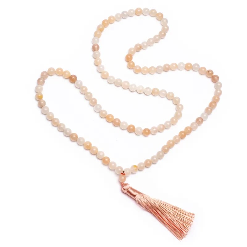 Mala Pink Aventurine with tassel 108 beads