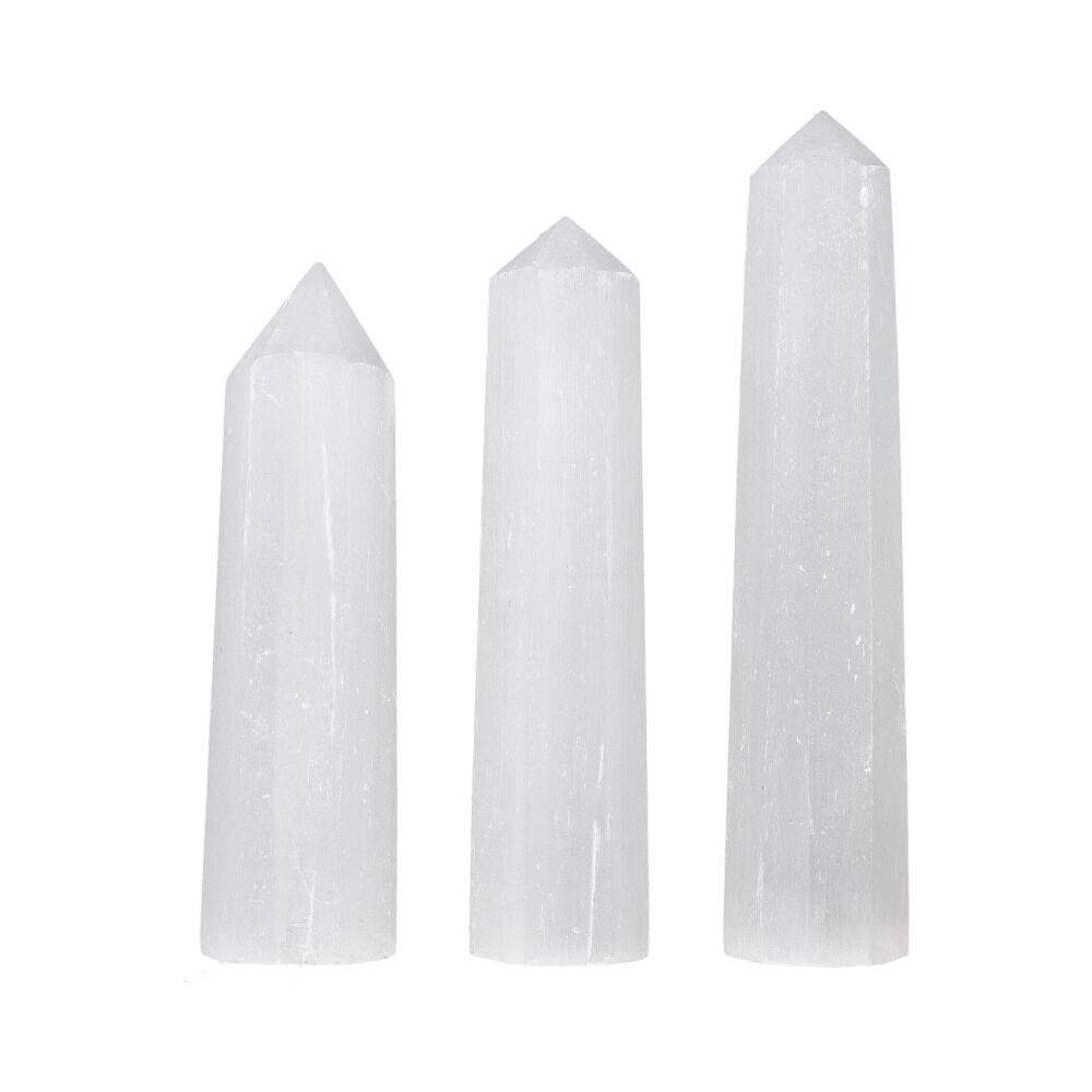 Akmens Selenīts / Selenite Obelisk 6-12cm