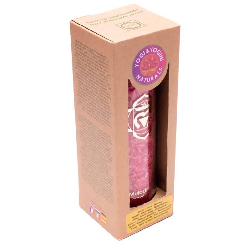 Aromatic Candle Stearin 1st Chakra 21x6.5cm
