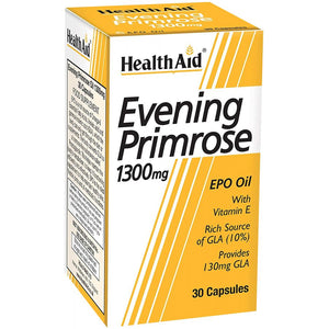 Evening Primrose Oil 1300mg + Vitamin E 30 capsules