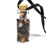 Load image into Gallery viewer, Glass Bottle / Pendant Tourmaline 3.6cm
