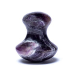 Load image into Gallery viewer, Massage Stone Mushroom - Rock Crystal, Pink Quartz, Amethyst 4x3.5cm
