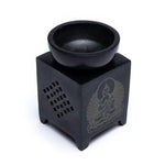 Load image into Gallery viewer, Oil burner soapstone Buddha 11cm
