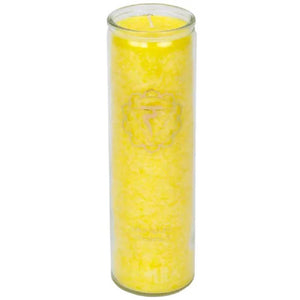 Aromatic Candle Stearin 3rd Chakra 21x6.5cm