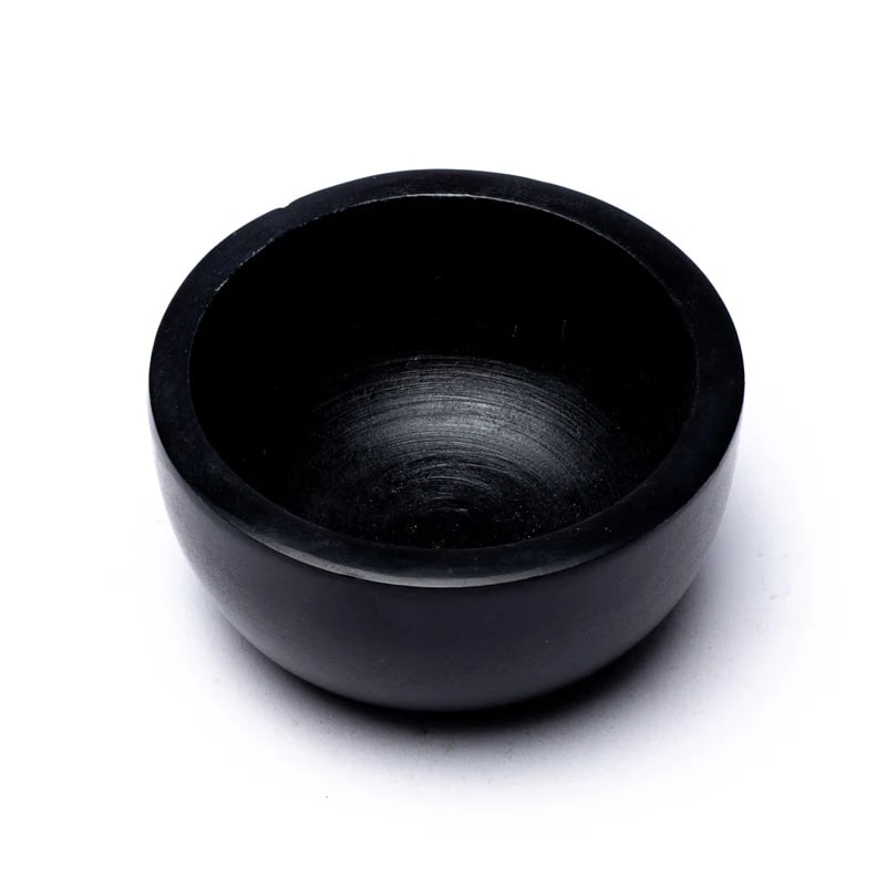 Turētājs Konusiem un Smaržkociņiem Black Soapstone Bowl 7.5cm