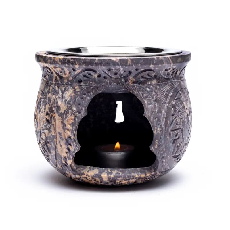 Vīraka un Aroma Lampa Oriental Ziepjakmens 14cm