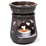 Load image into Gallery viewer, Oil burner Hearts soapstone 10cm

