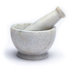 Load image into Gallery viewer, Wellness Mortar &amp; pestle white marble 9x6.5cm
